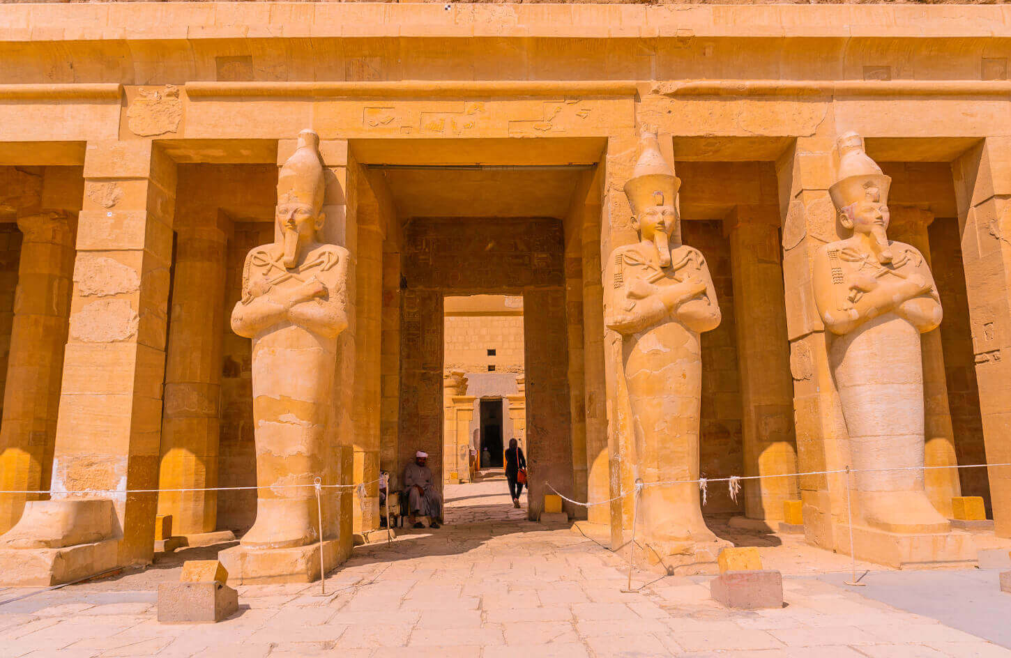 The entrance to the Temple of Hatshepsut in Luxor