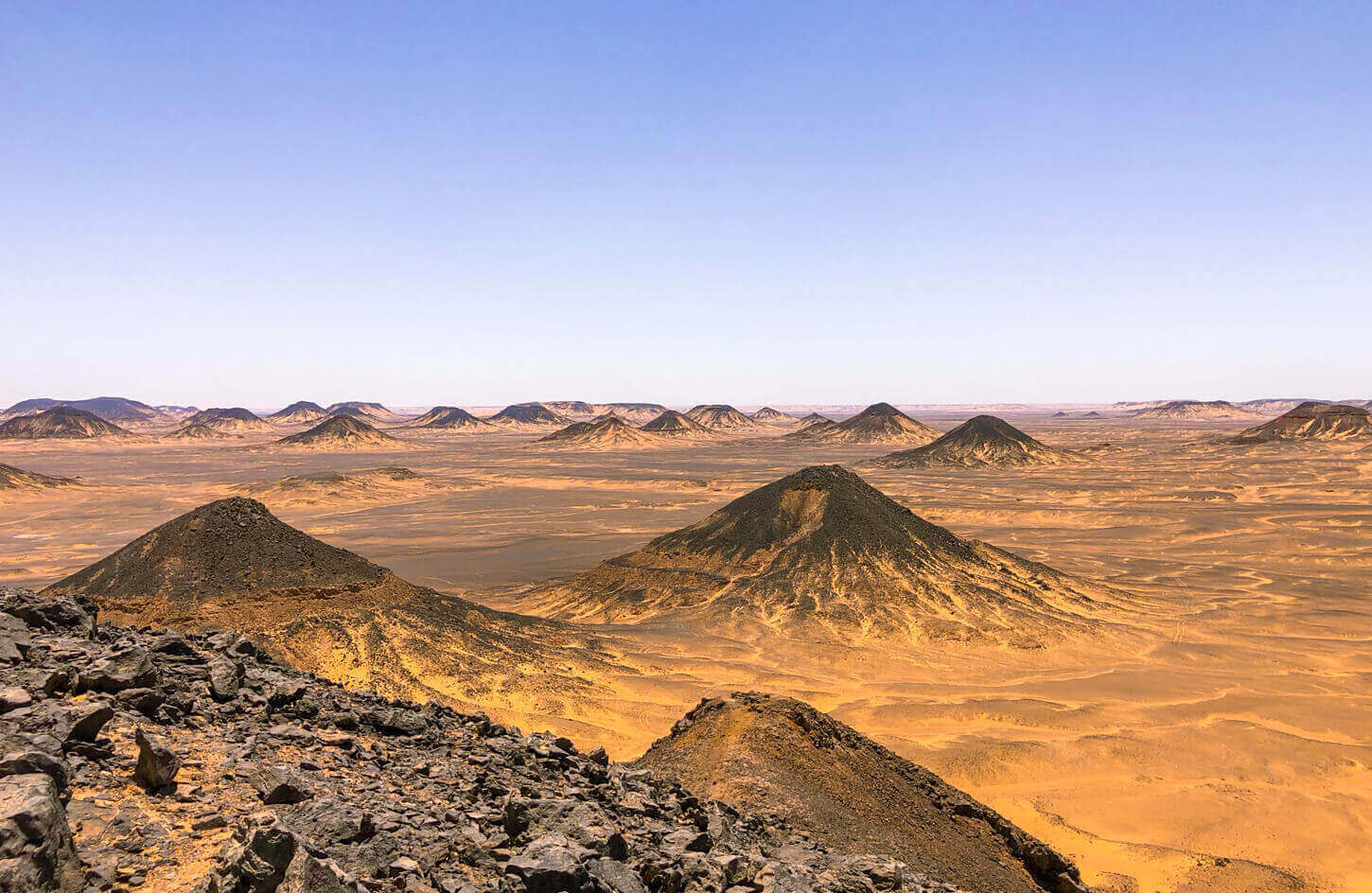 The wonderful black desert in Egypt
