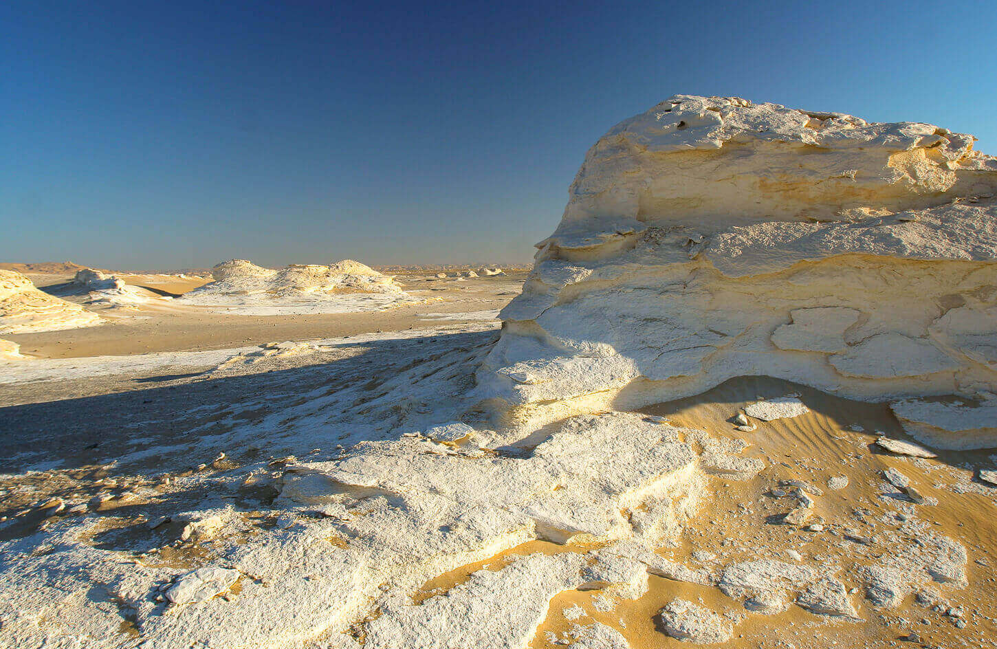 A sand dune in the White Desert Egypt