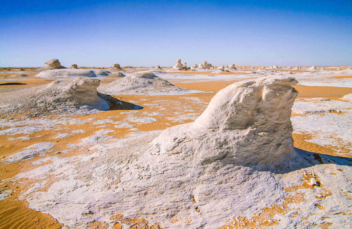 The white dunes of the White Desert