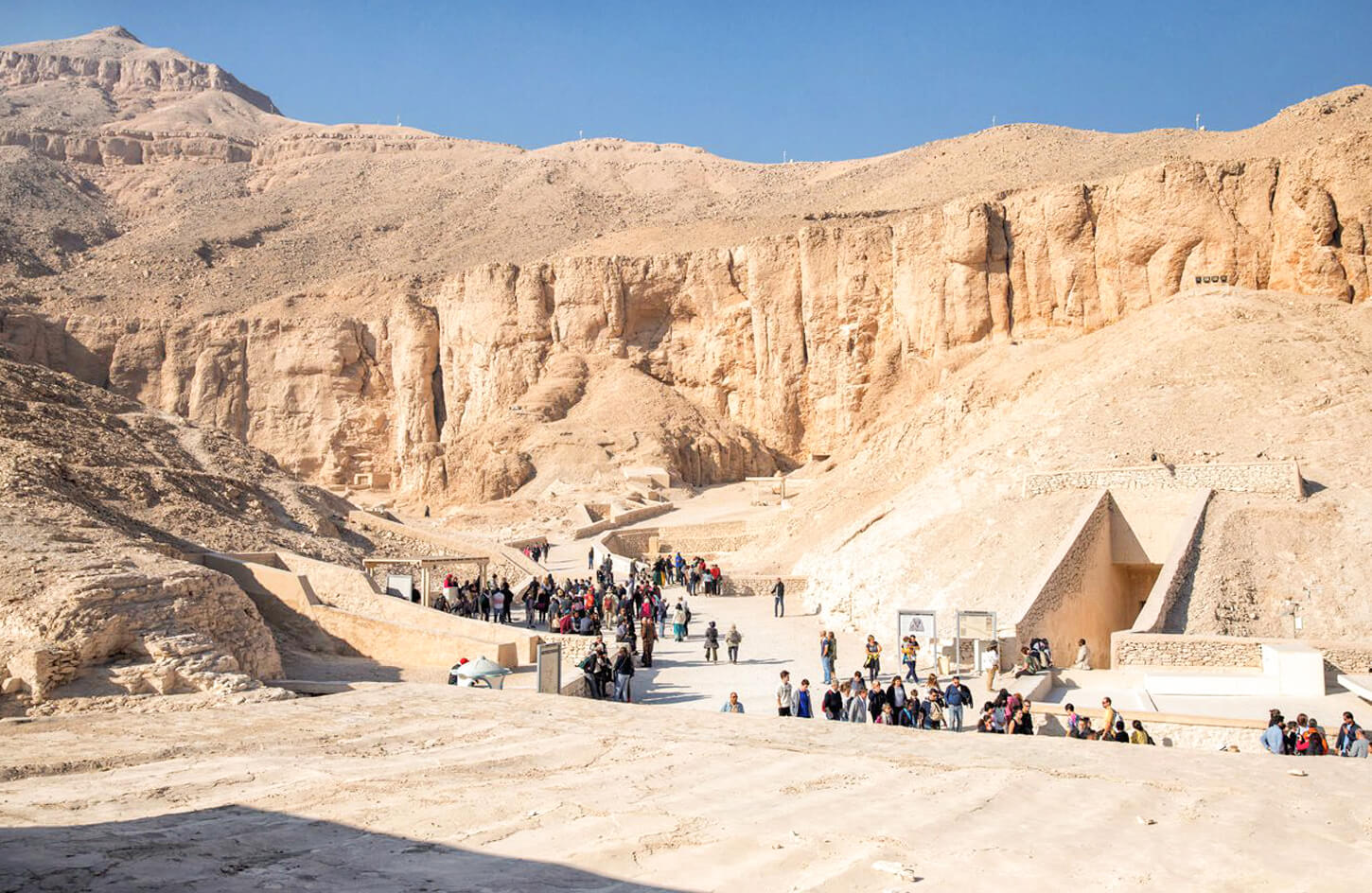 Visitors at the Valley of the Kings