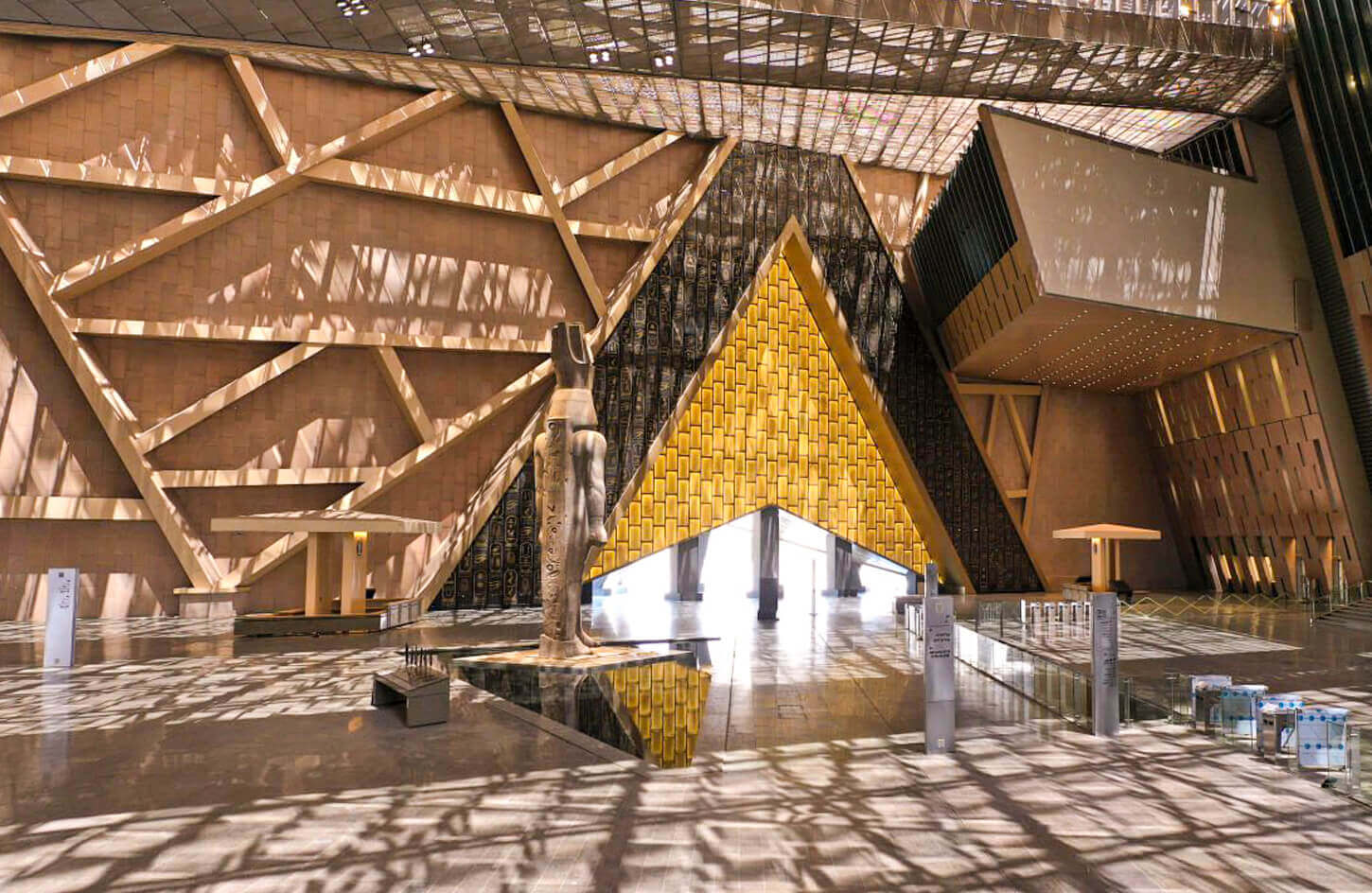 Interior view of the Grand Egyptian Museum
