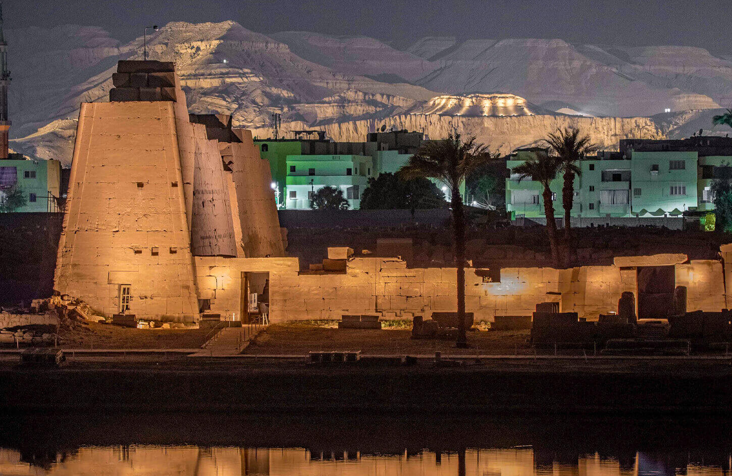 Fantastic views of Karnak temple from the light and sound show of Luxor