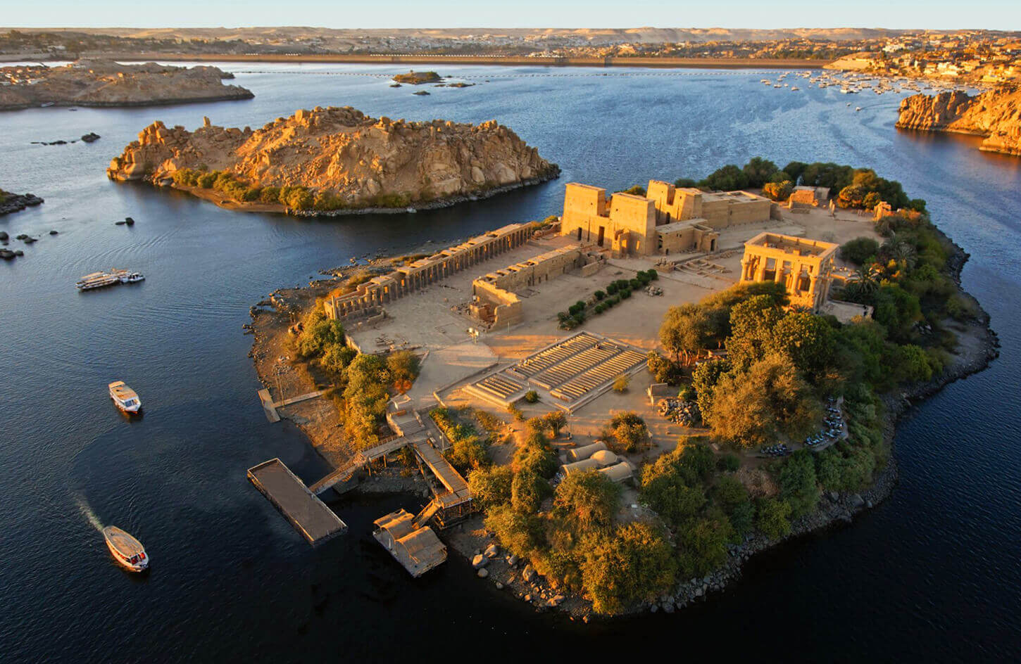 Philae Temple island from above