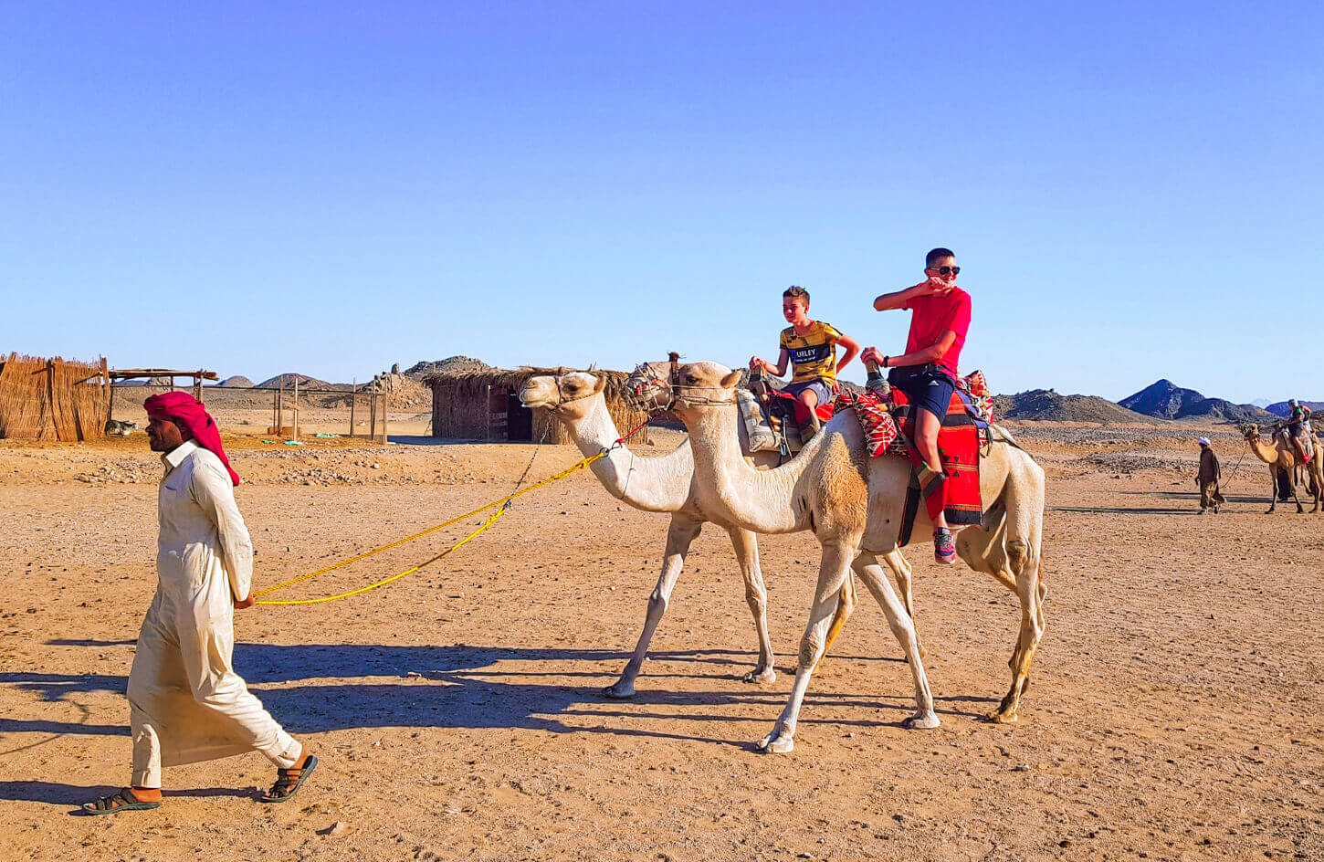 The safari with camels in Hurghada