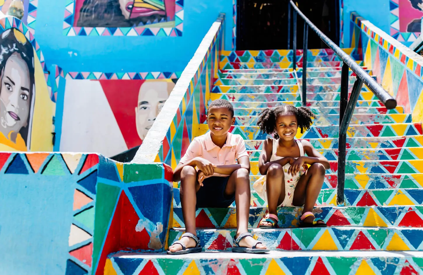 Two children from the Nubian village of Aswan