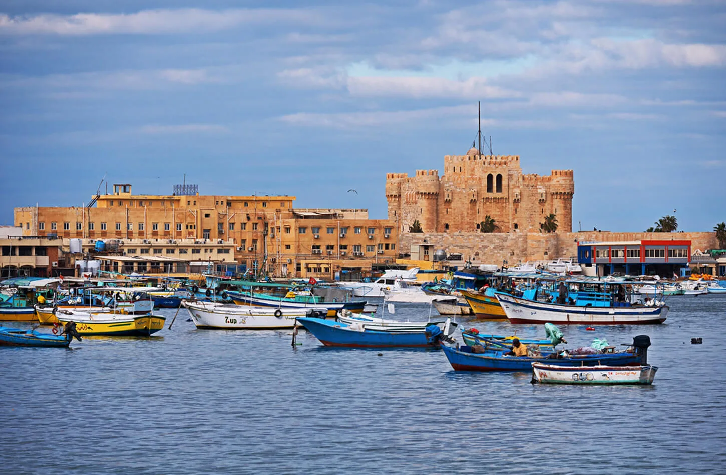 Qaitbay Citadel on the coast in Alexandria