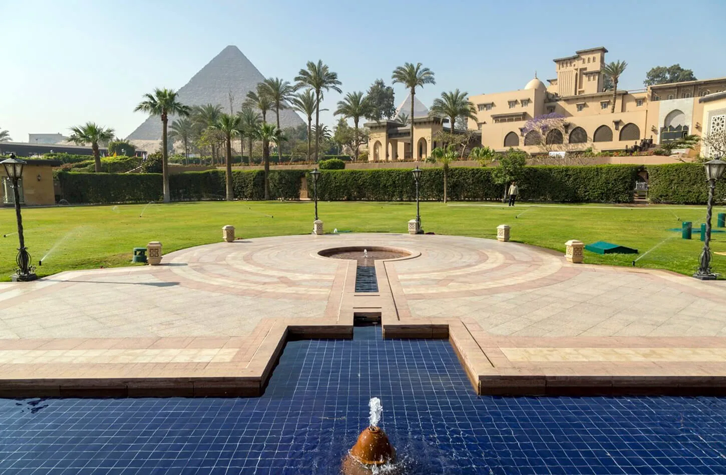 Marriott Hotel overlooking the Giza Pyramids