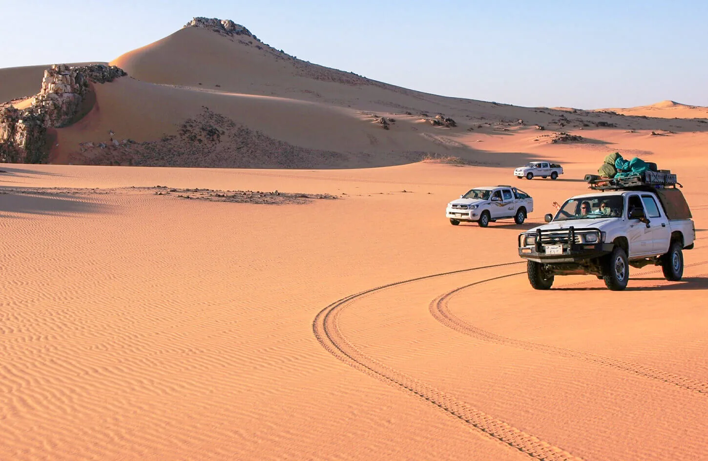 Some four wheel drive vehicles from one of the wonderful safari trips