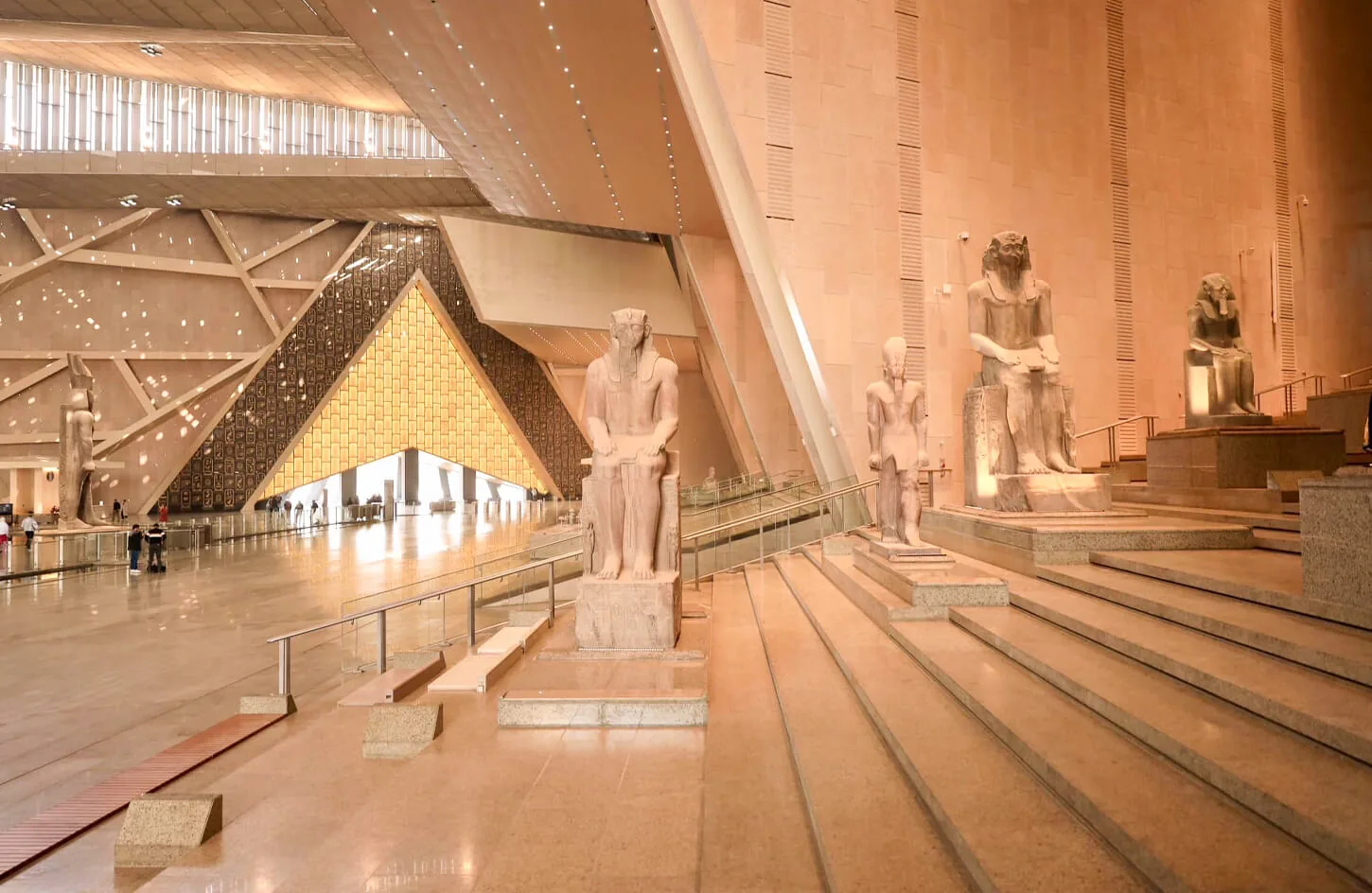 Amazing shot from inside the Grand Egyptian Museum