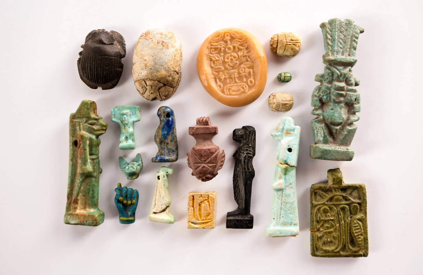 Egyptian souvenir amulets at a local market