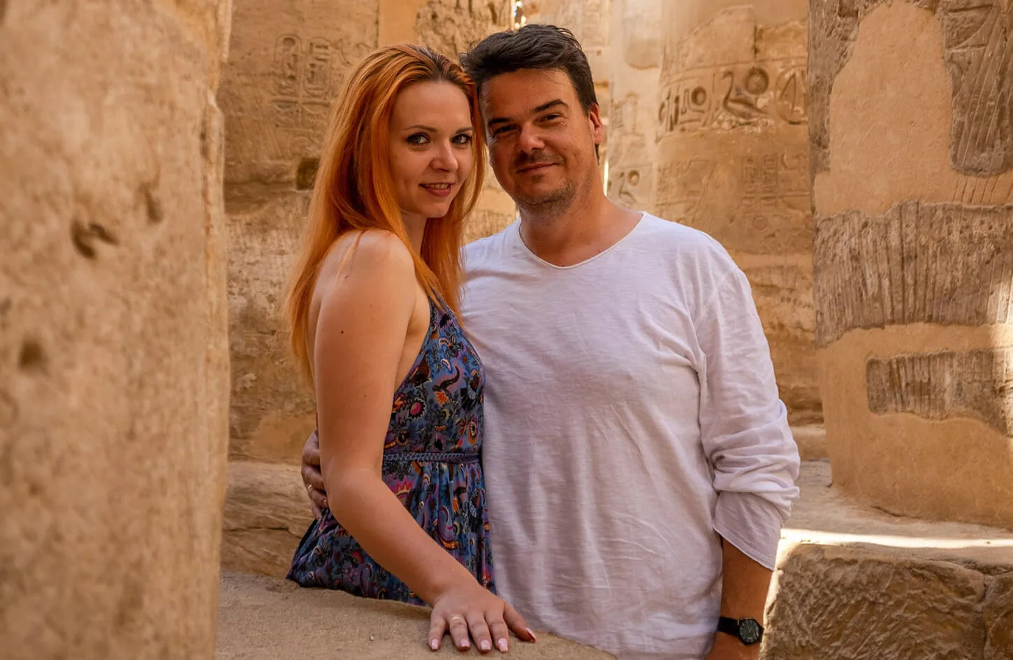 The couple at Karnak Temple
