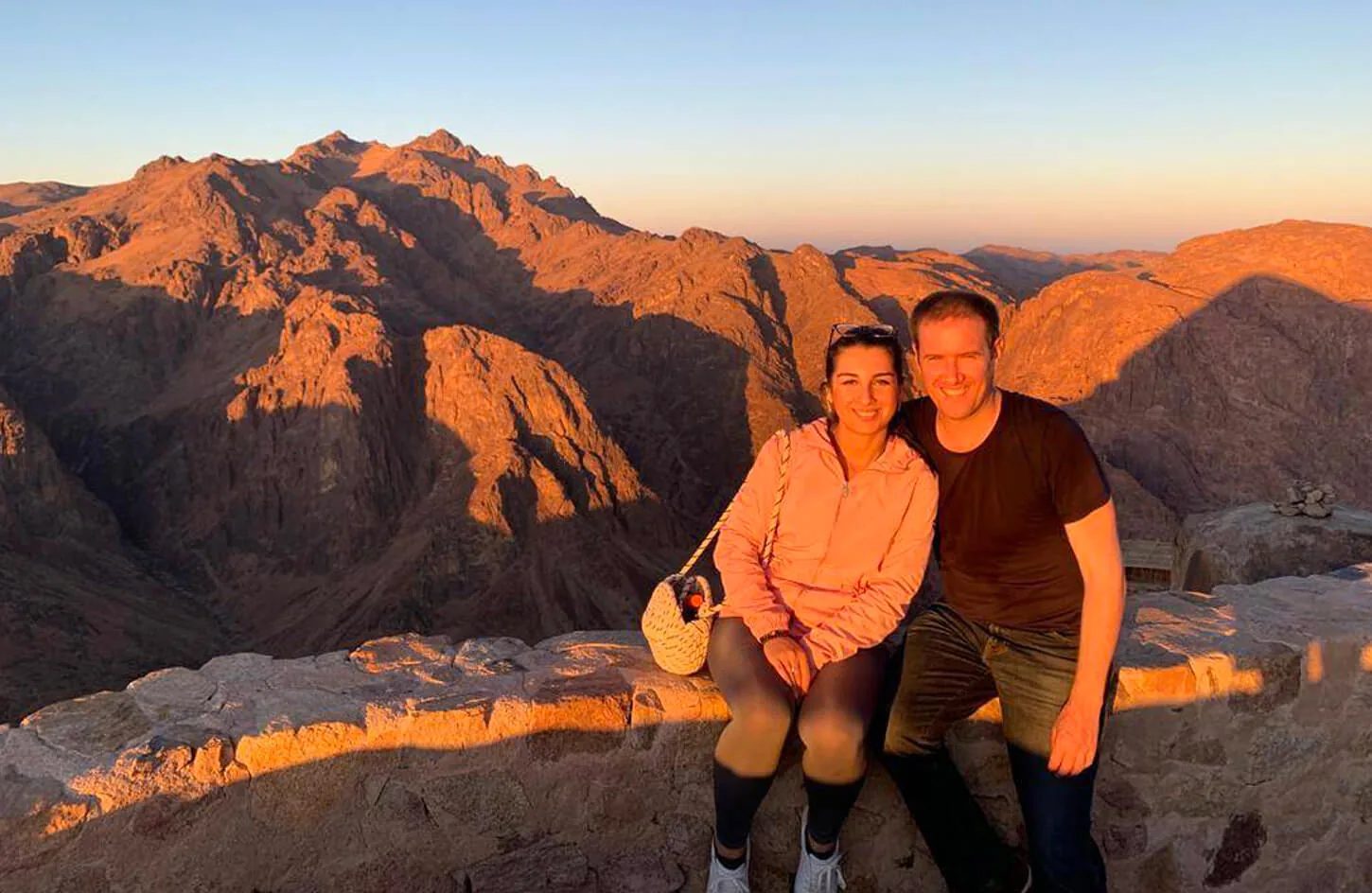 The couple from the top of Mount Moses